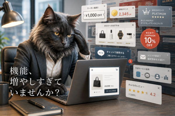 機能、増やしすぎていませんか？“全部入り”のECサイトが使いにくくなる理由